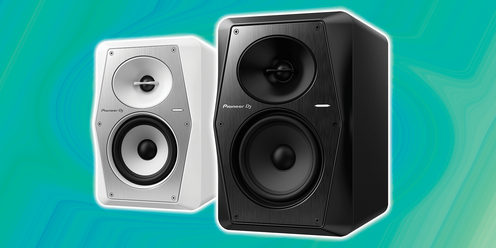 pioneer dj vm-series speakers black and white