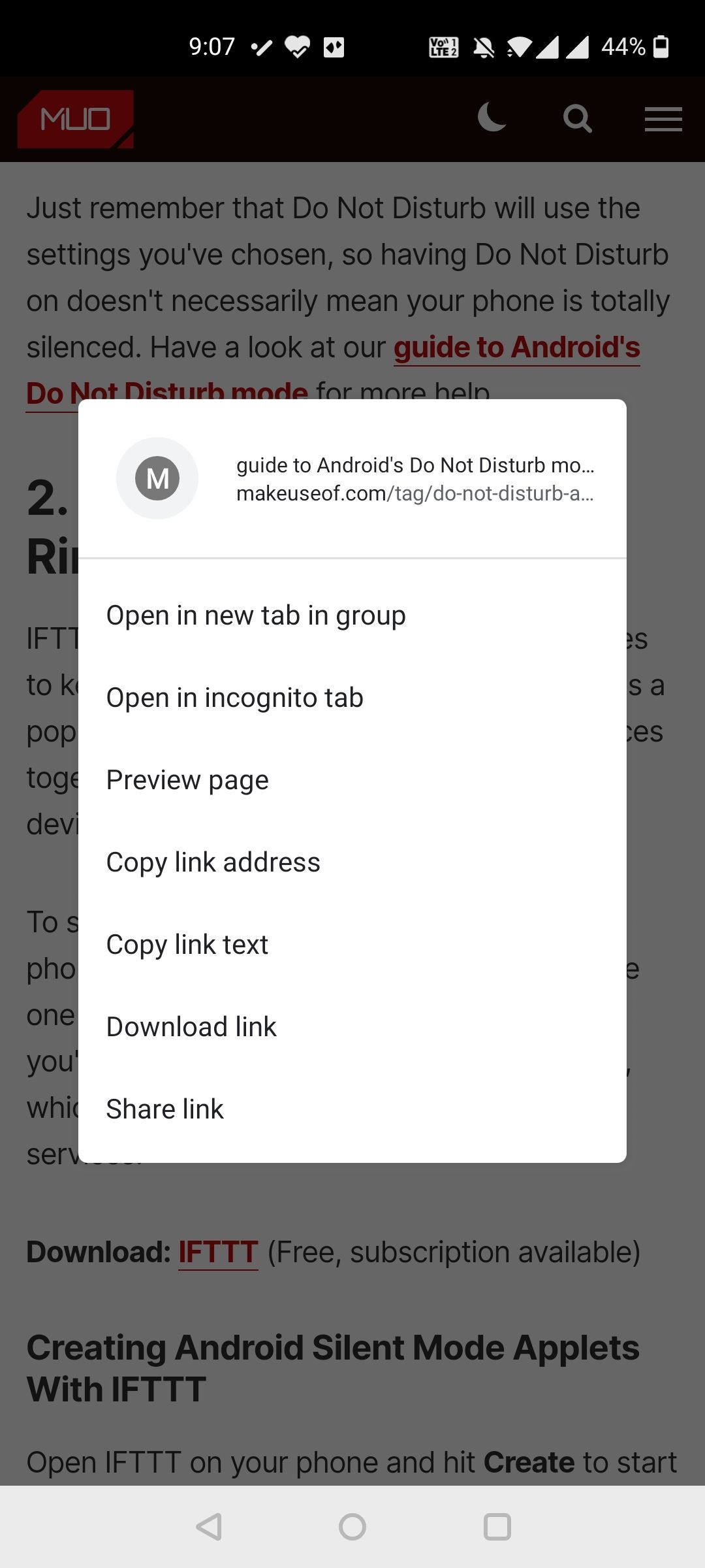 Preview a page in Chrome for Android