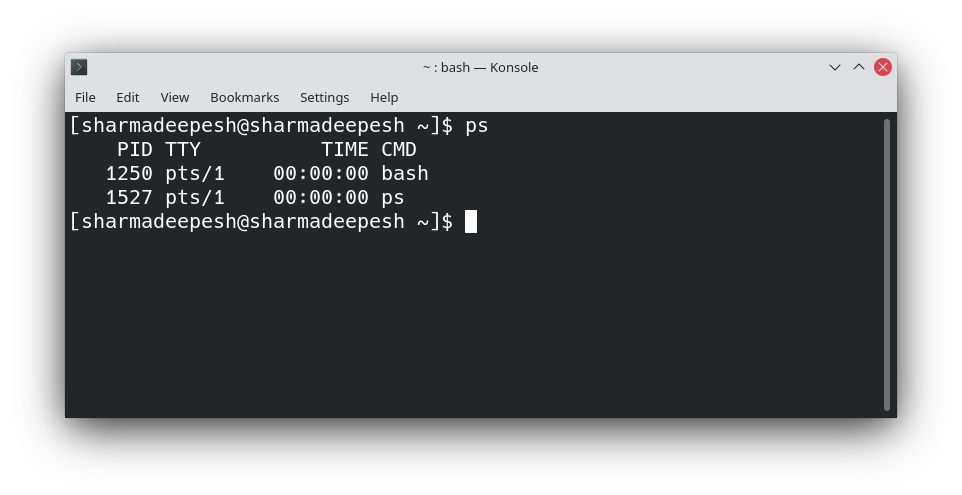 ps command in linux