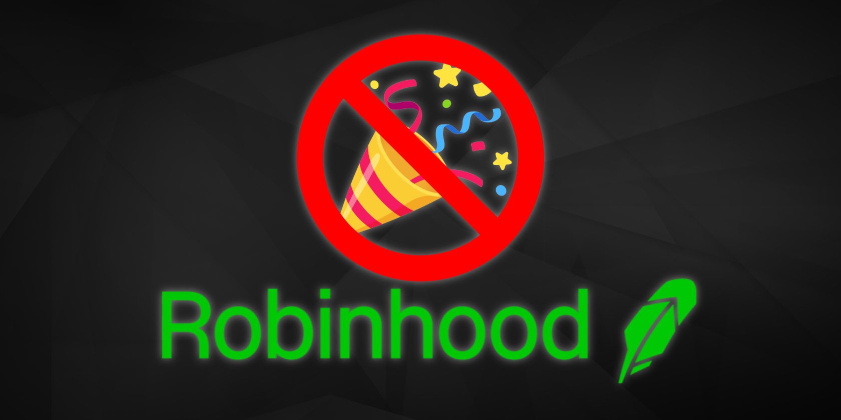 Robinhood removes confetti