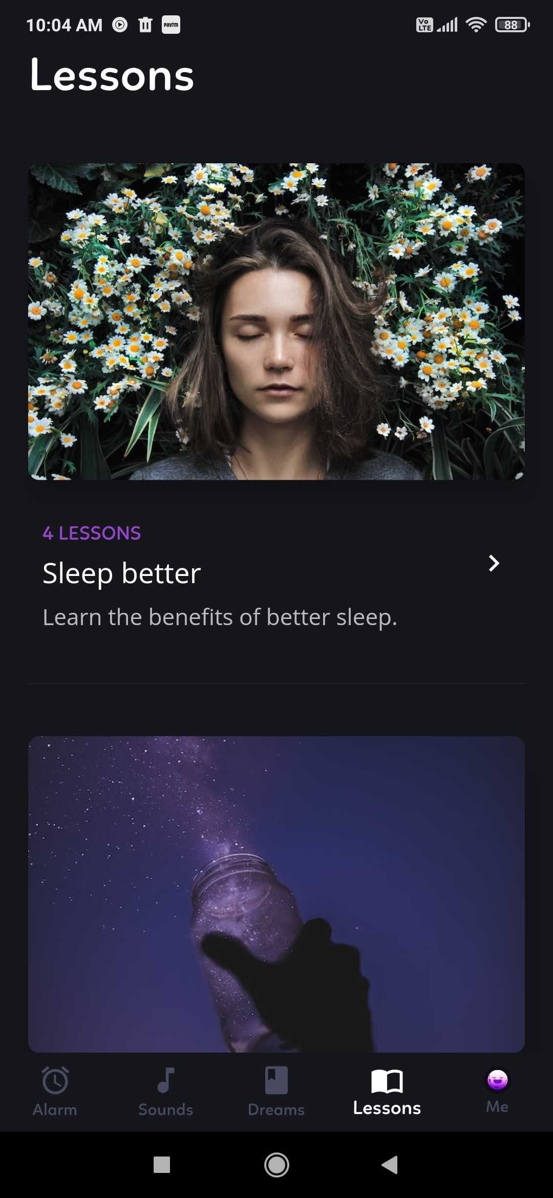 Dreams teaches you the basics of sleep and dreaming through small lessons