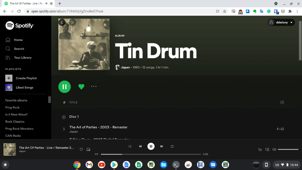 spotify web player