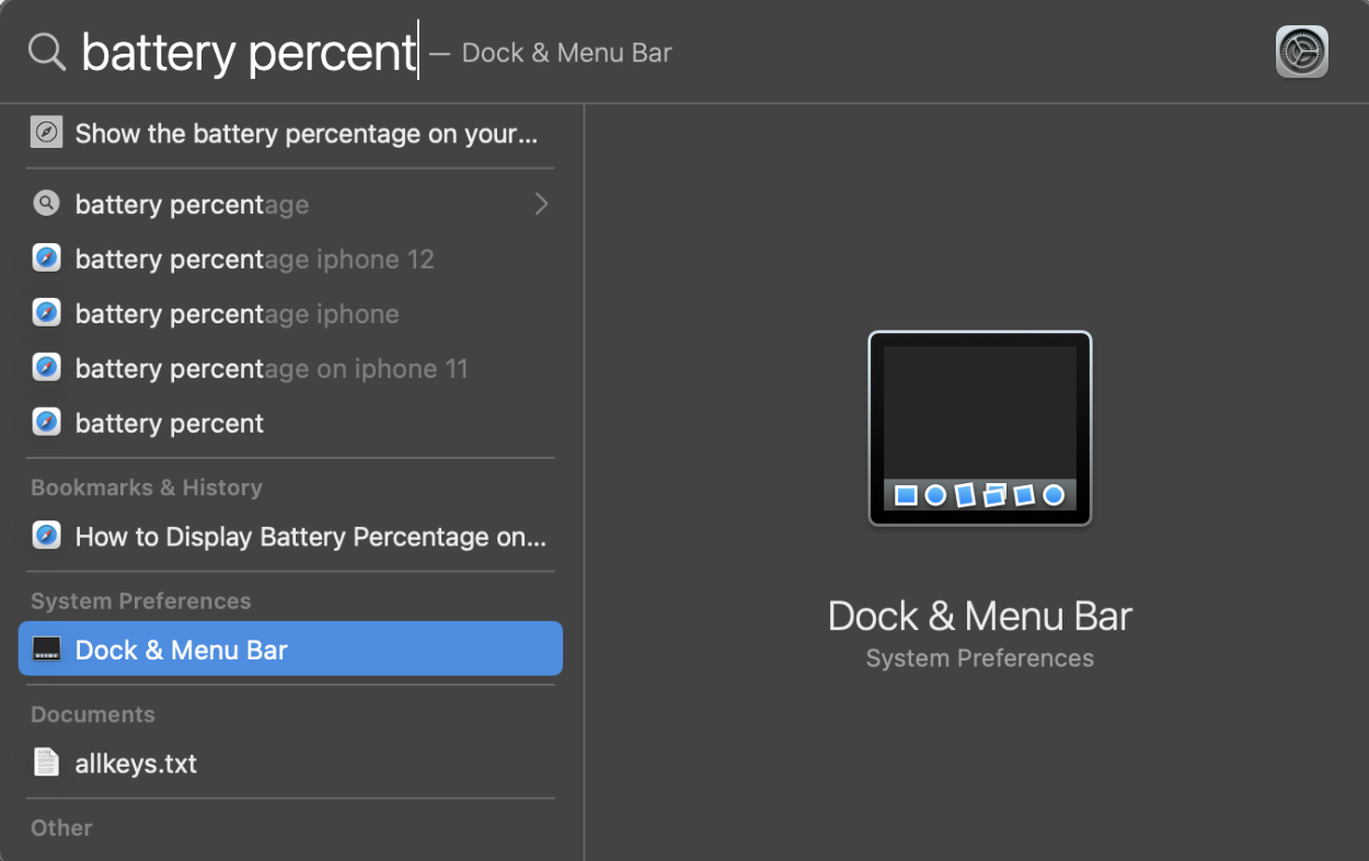 How to Display Battery Percentage in the Menu Bar in macOS
