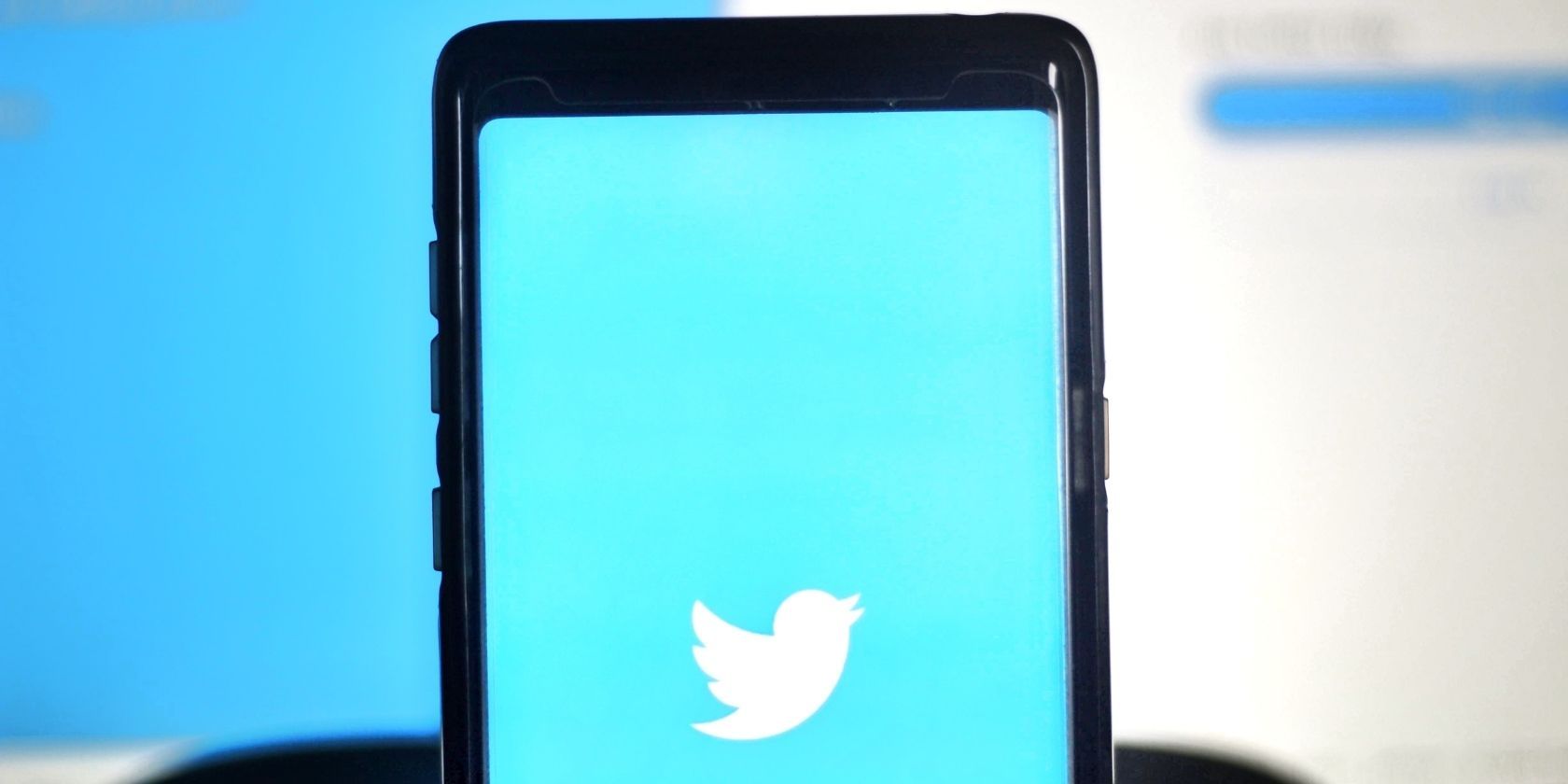 Twitter app opened on a smartphone