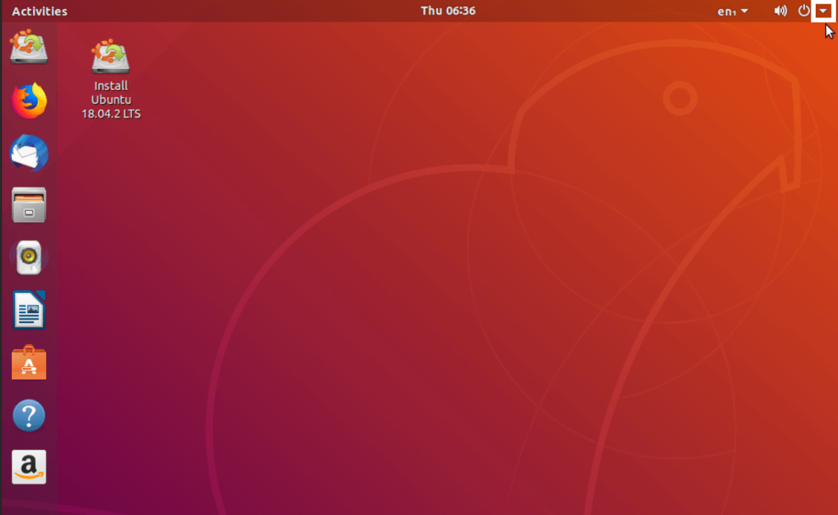 ubuntu system menu