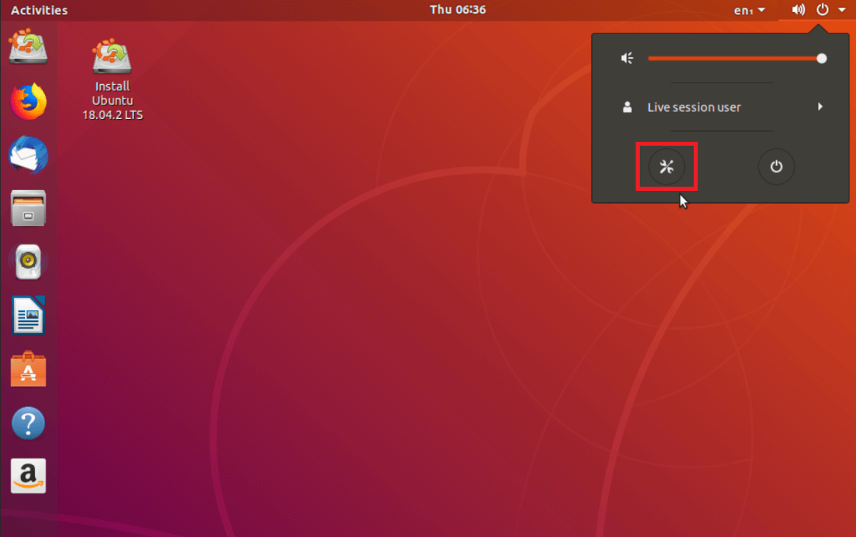 settings in ubuntu