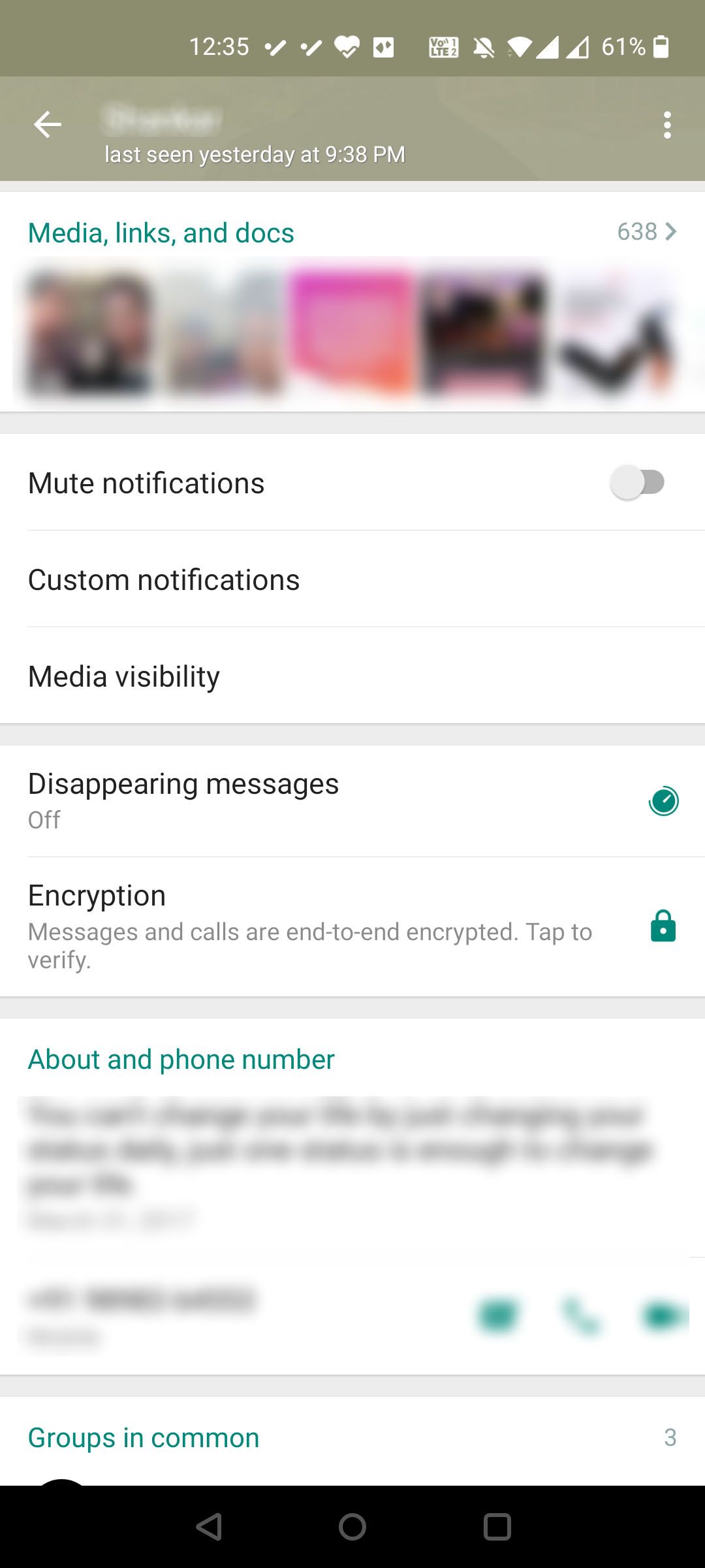 Disappearing messages in WhatsApp