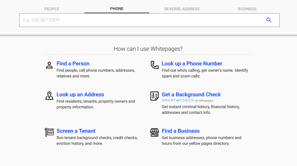 whitepages Reverse Phone Lookup