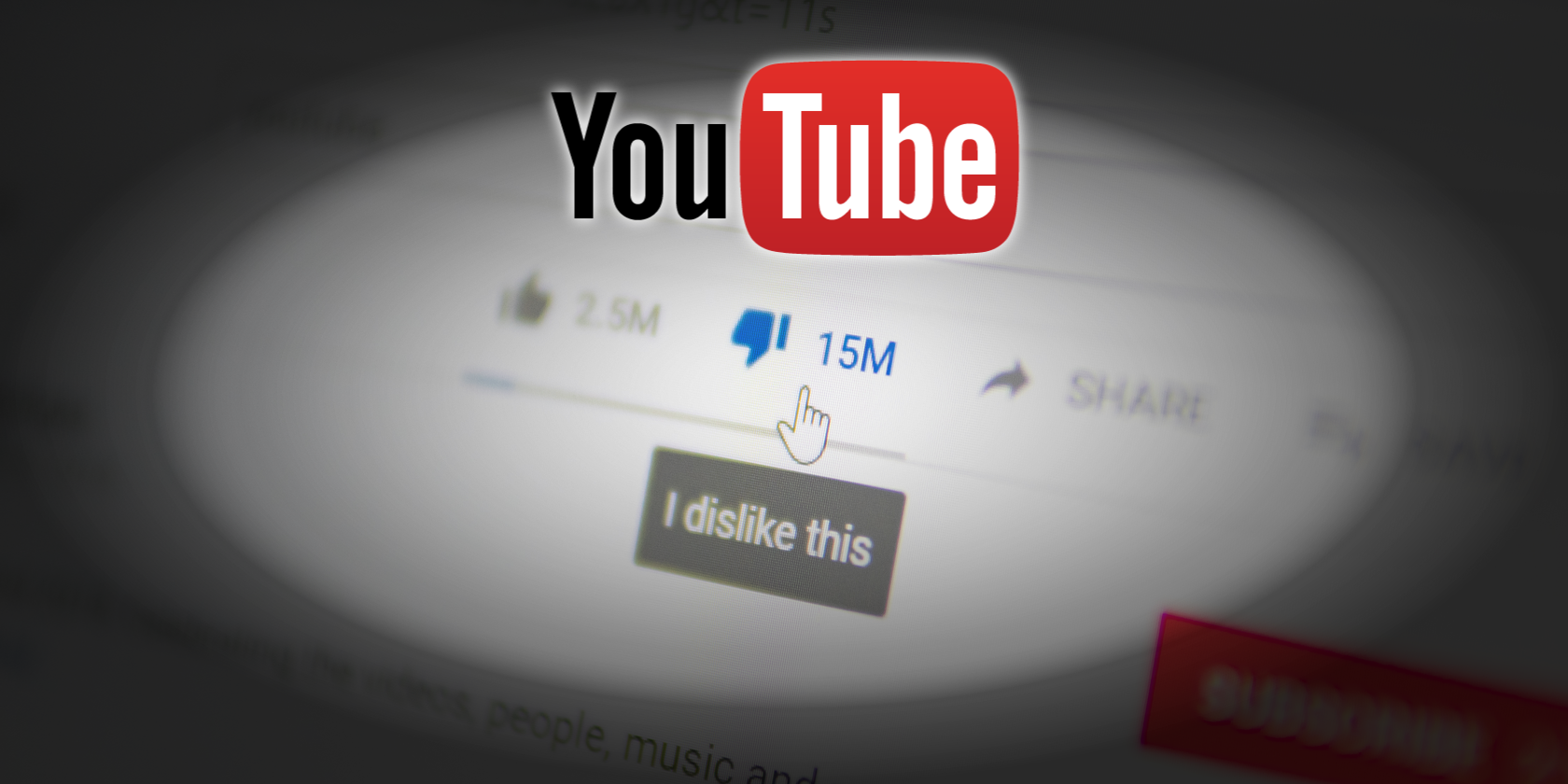 The YouTube dislike count