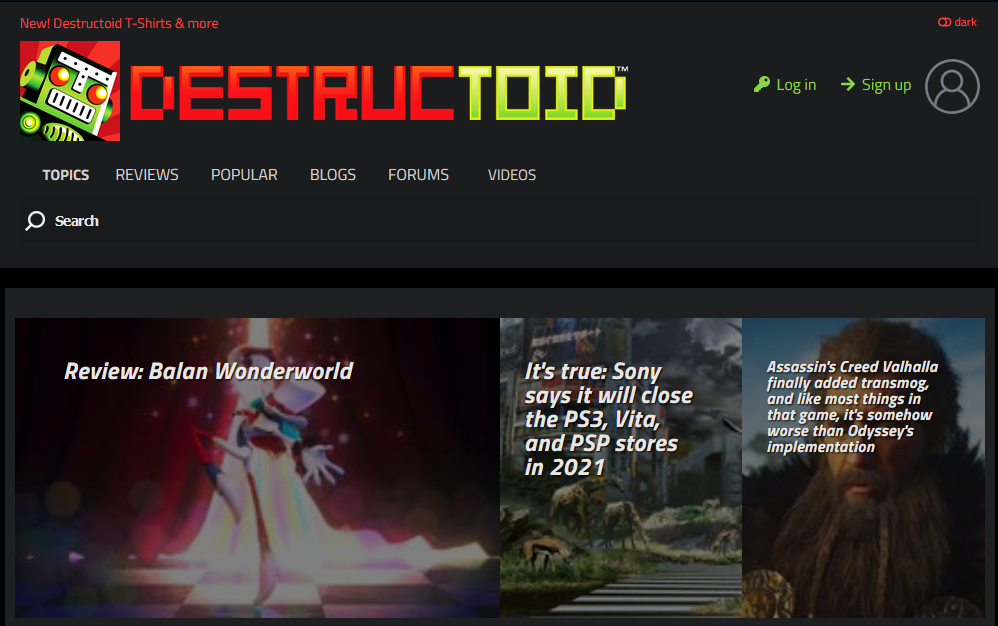 01 Destructoid Site 2021 - I 7 migliori siti di notizie di gioco e siti di recensioni di giochi