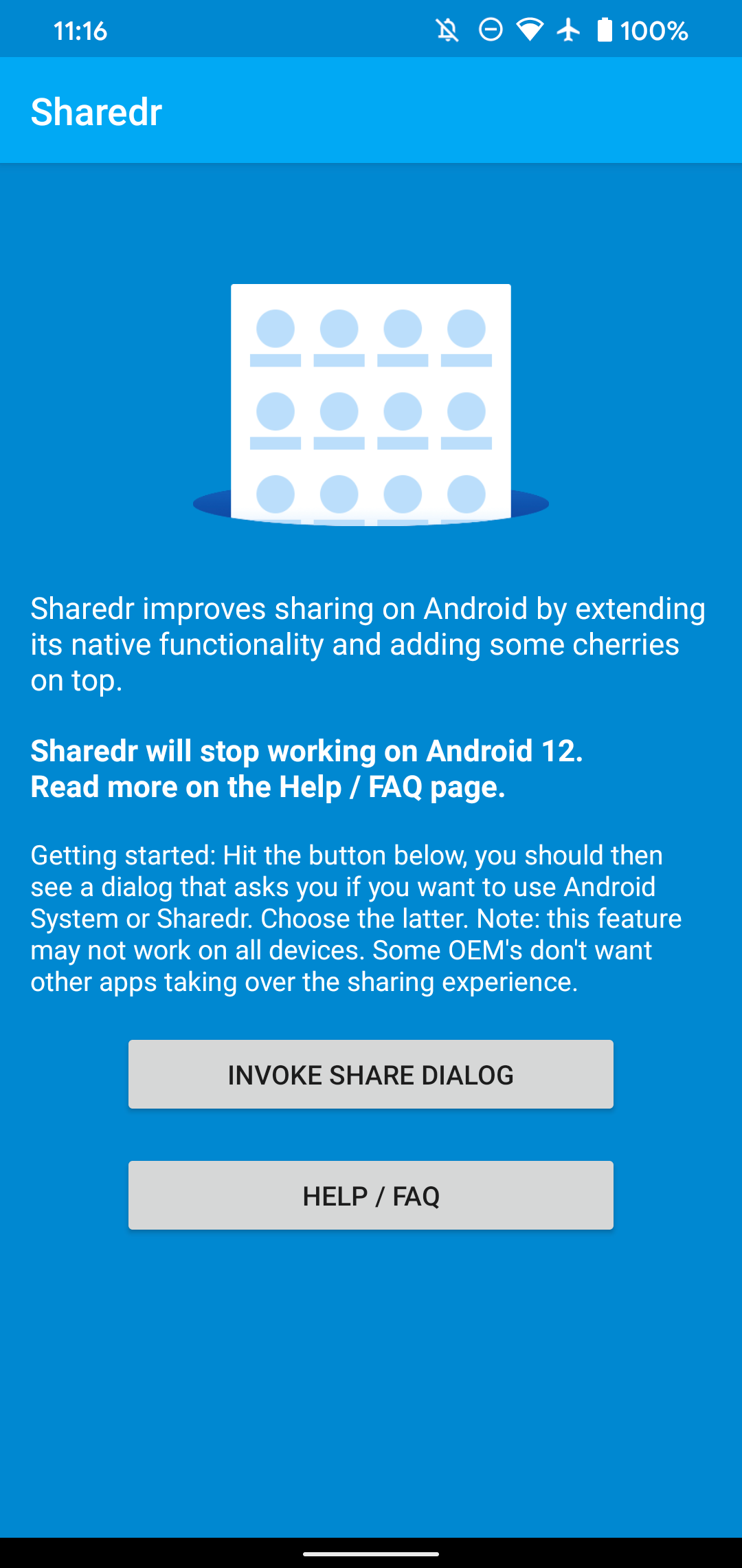 Sharedr App Welcome