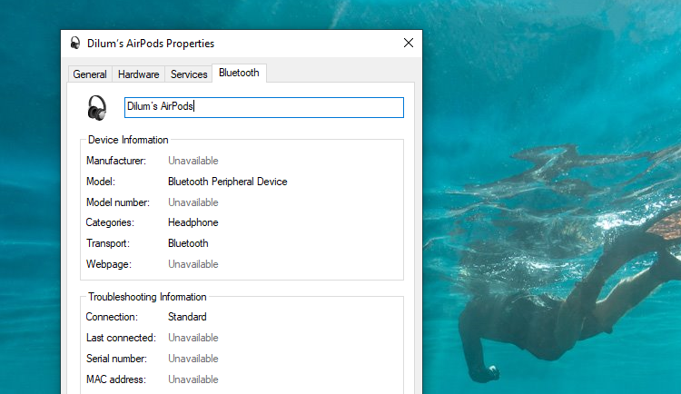 11 rename airpods - Come collegare AirPods a un laptop Windows 10