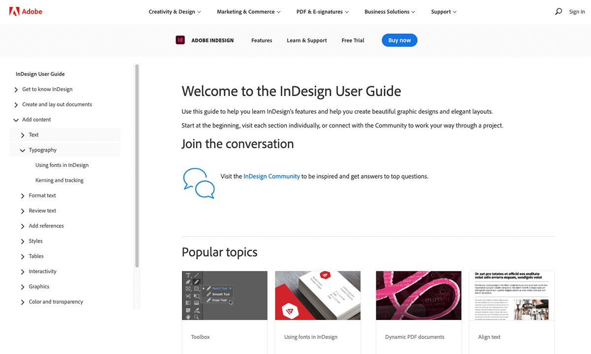 Adobe indesign user guide