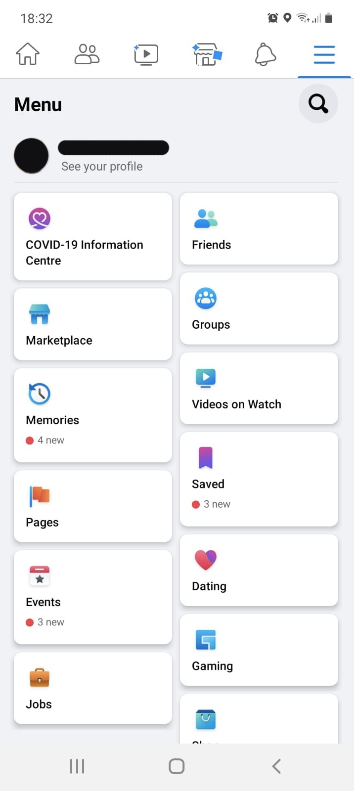 Android menu