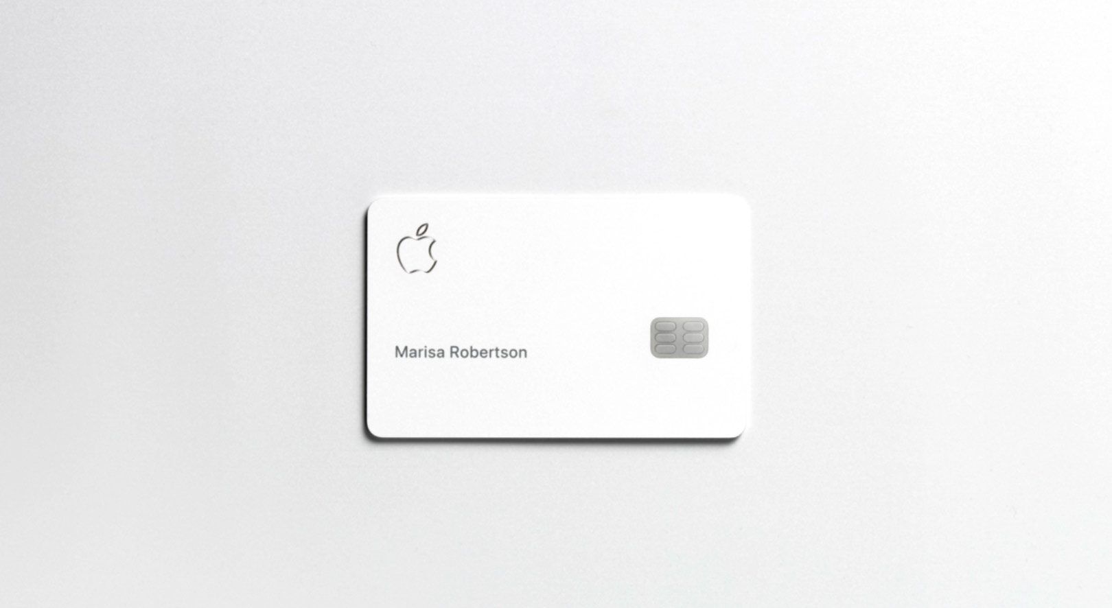 The metal design of Apple Card with the laser engraved name