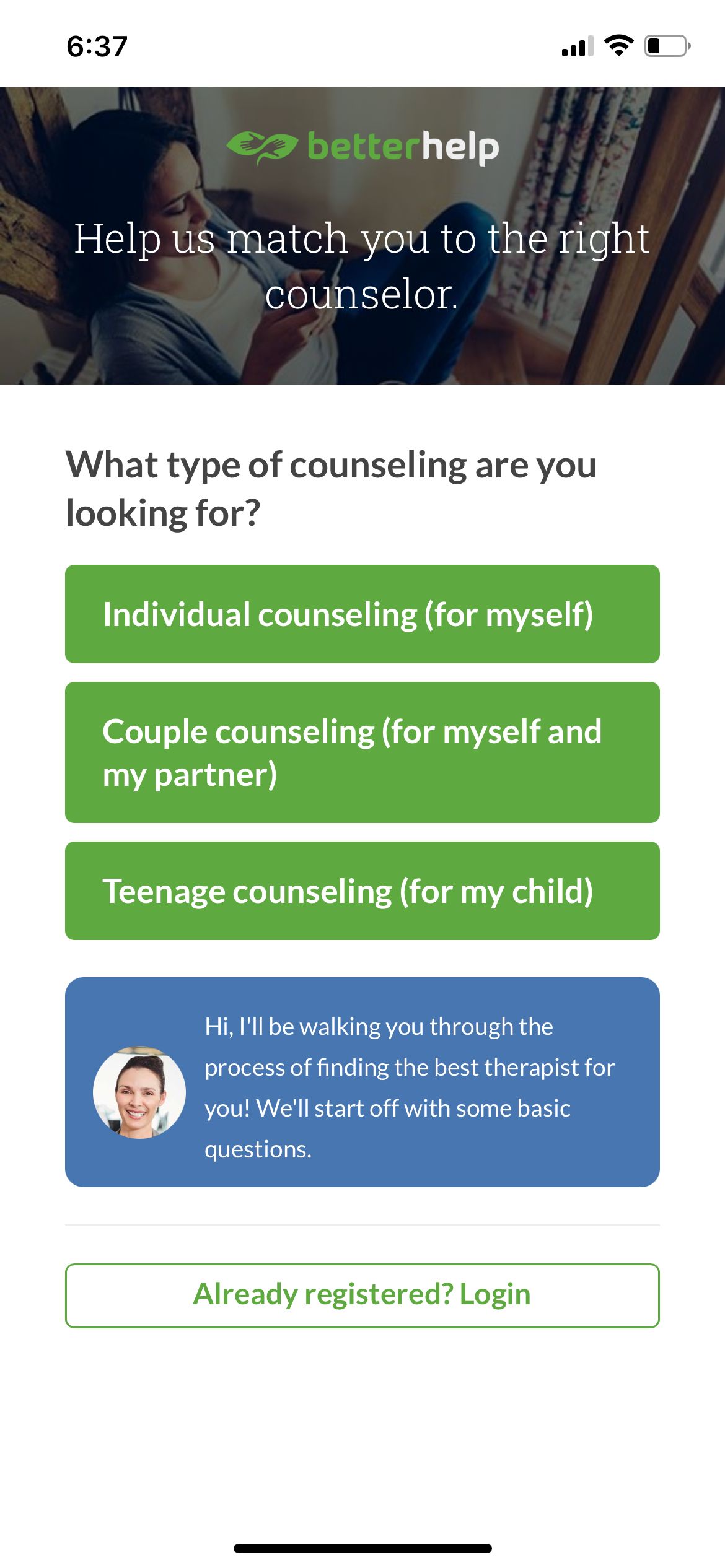 betterhelp counseling choose