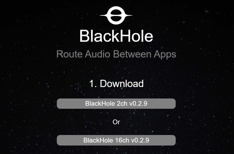 blackhole virtual audio driver