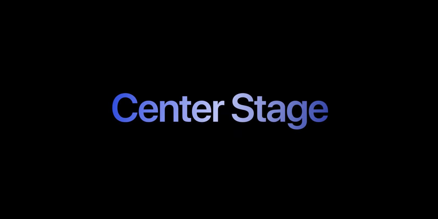 Apple's graphic for Center Stage at the spring event.