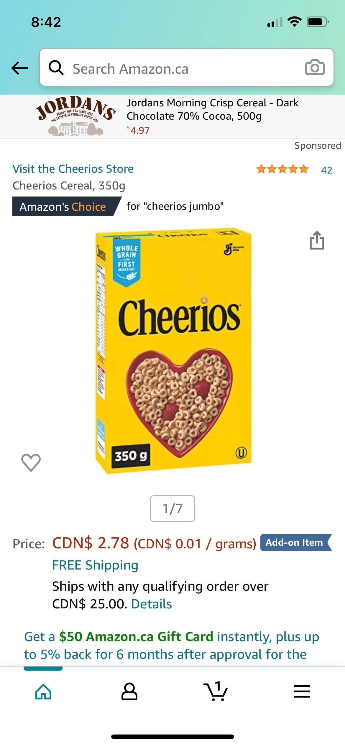 Regular Cheerios Amazon