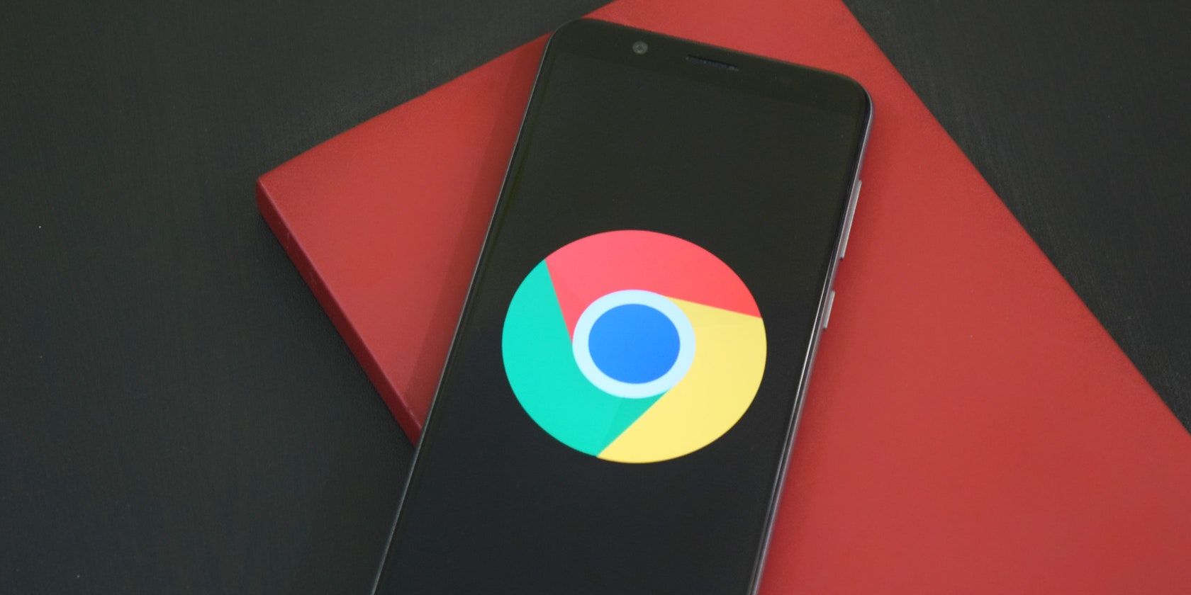 Chrome logo on mobile screen