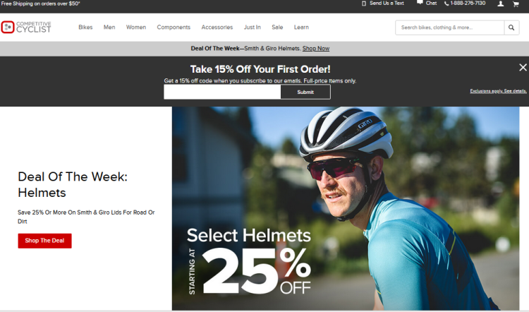 Competitive Cyclist 2-day free shipping