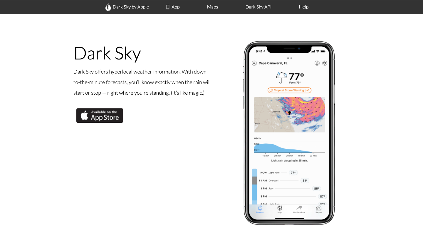 Dark Sky Weather Developer Home Page
