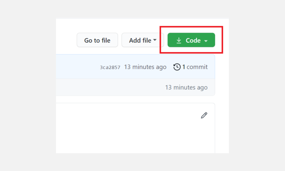 Download code button - Come clonare un repository GitHub con Git Bash