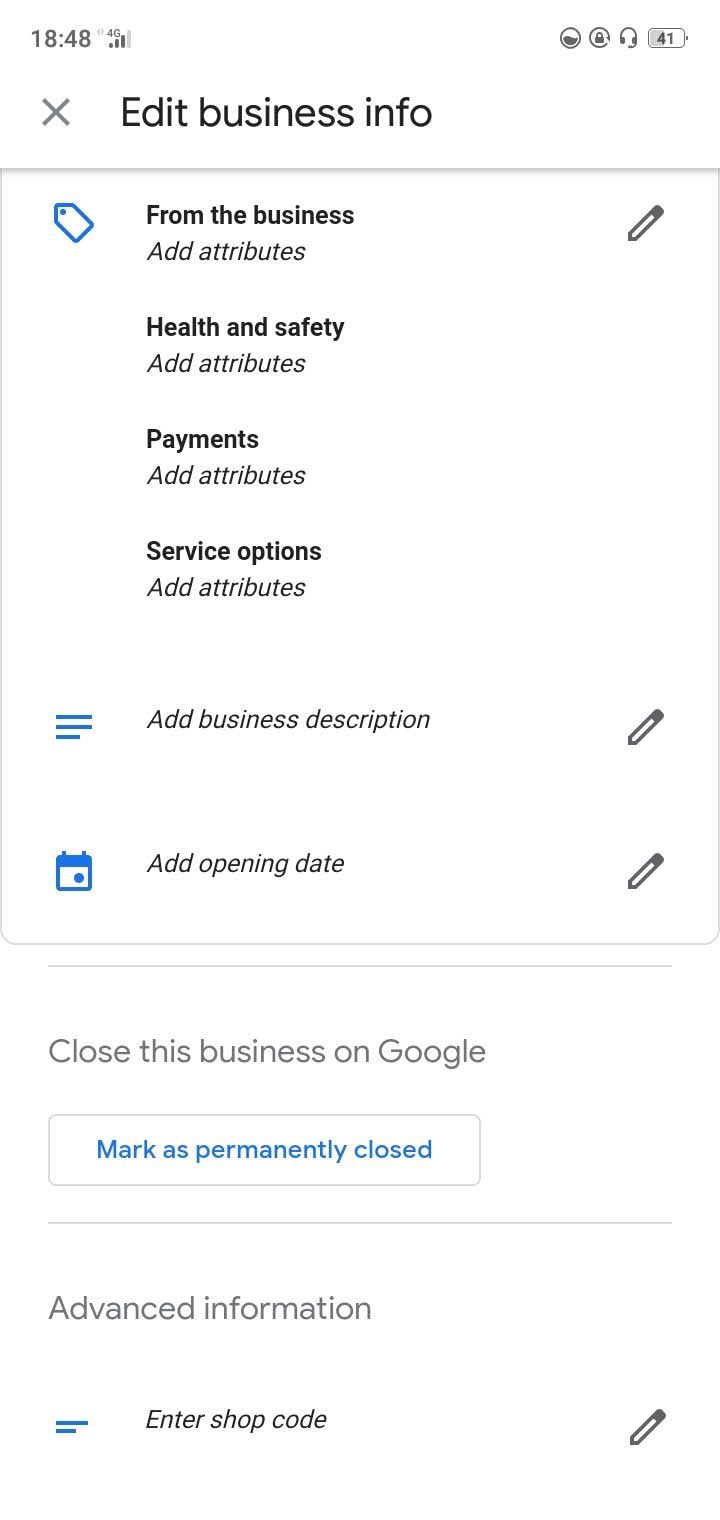 Edit Business Info Google My Business
