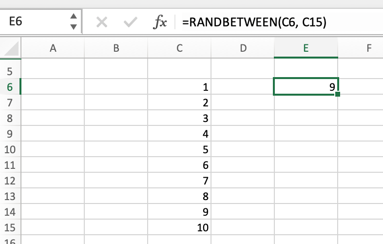 Excel randbetween using cell names - Come utilizzare la funzione RANDBETWEEN in Excel