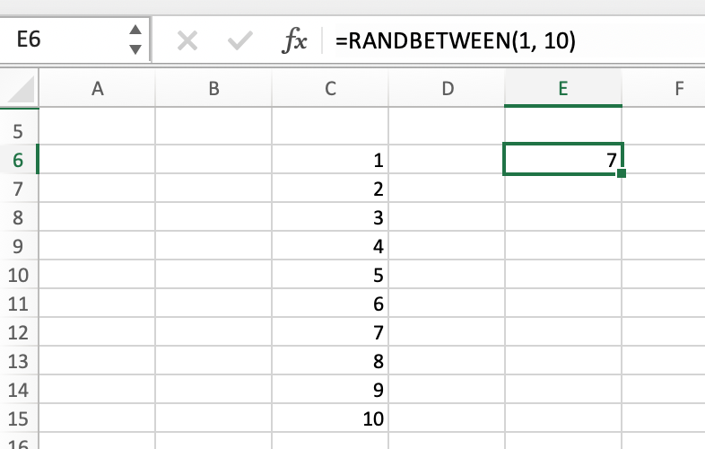Excel randbetween using integers - Come utilizzare la funzione RANDBETWEEN in Excel