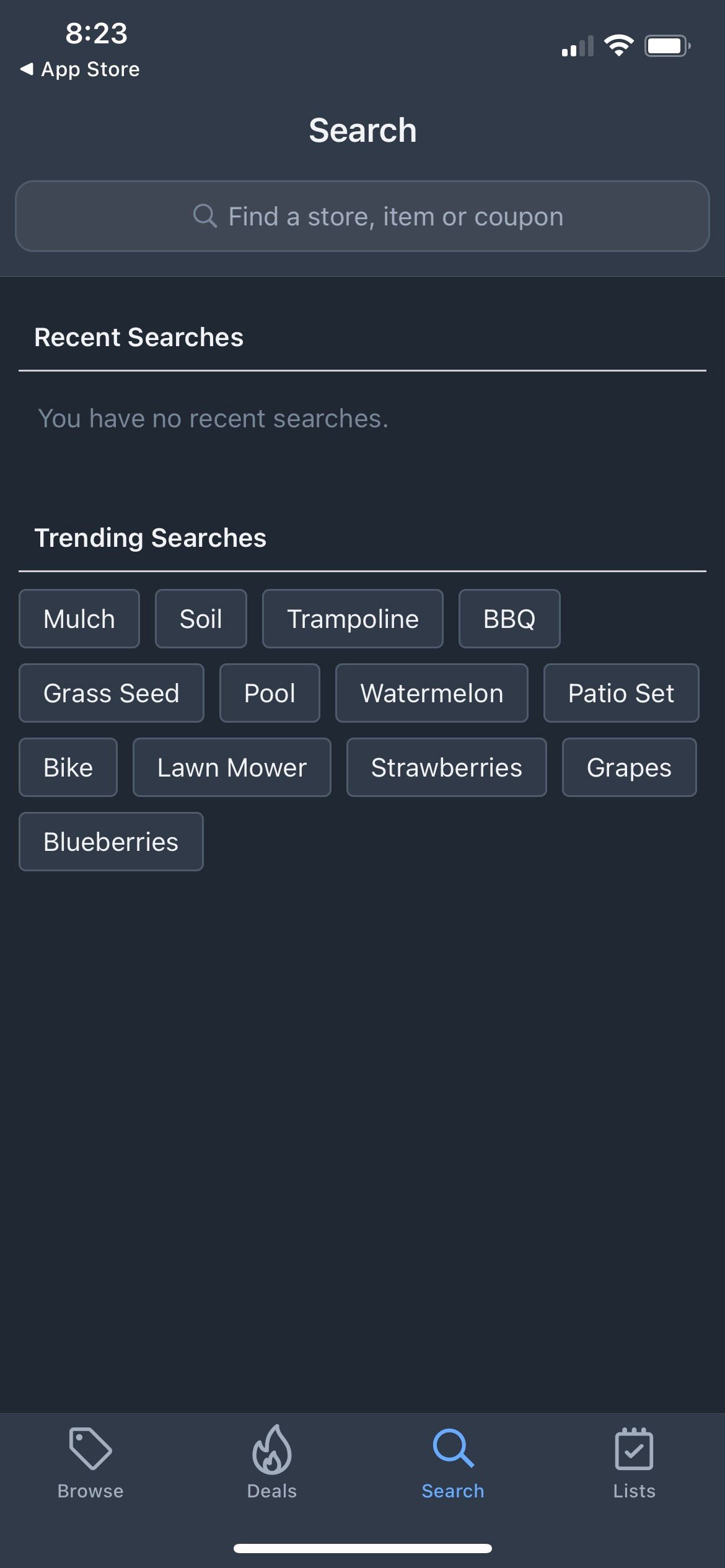 Flipp Trending Spring Searches.