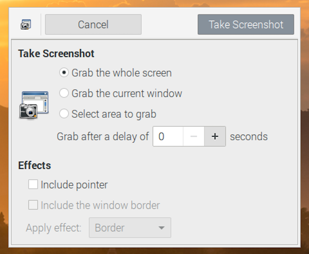 GNOME Screenshot - I modi migliori per acquisire schermate su Raspberry Pi