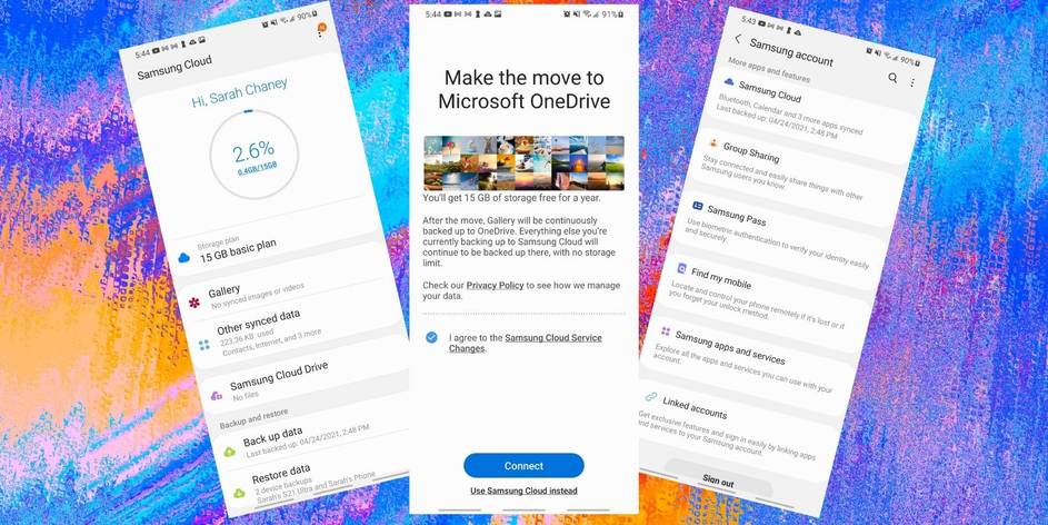 how to download your samsung cloud data