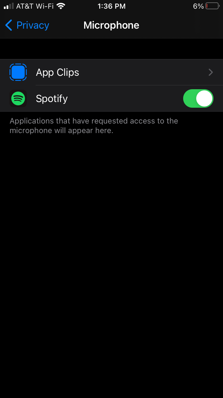 Enabling voice commands on Spotify mobile