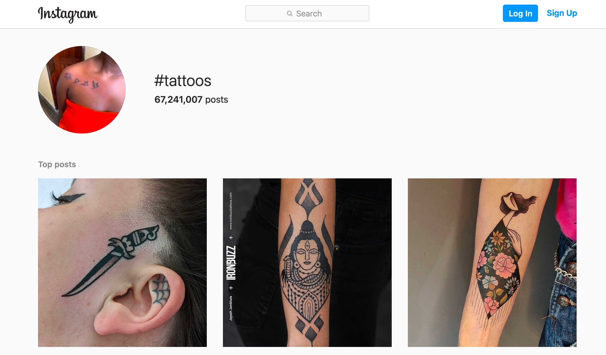 Instagram-Tattoo-Design-Hashtag-Suche