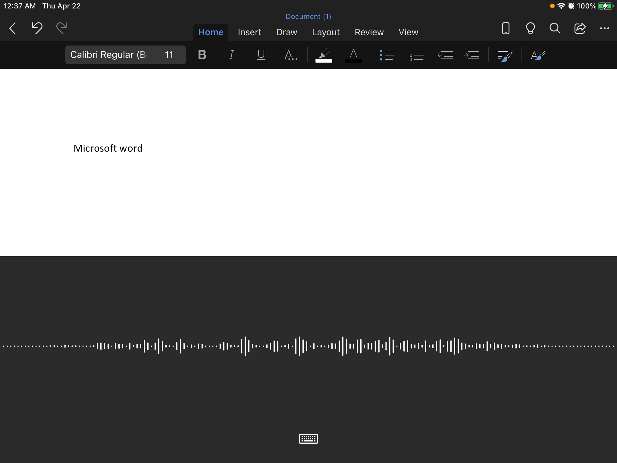 MS Word Dictacte Recording iPadOS - Come utilizzare la digitazione vocale su Microsoft Word e ottenere di più