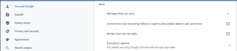 Manage what you sync