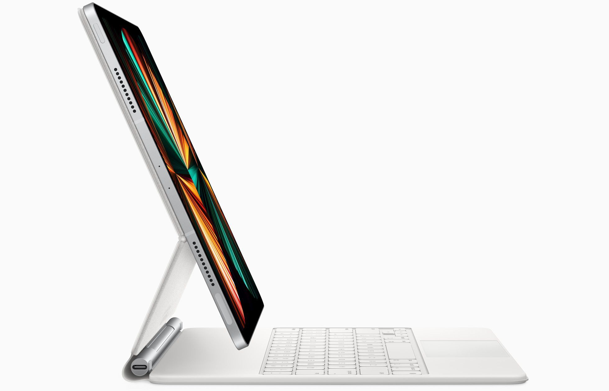 The 2021 iPad Pro is shown, the only device with Center Stage currently