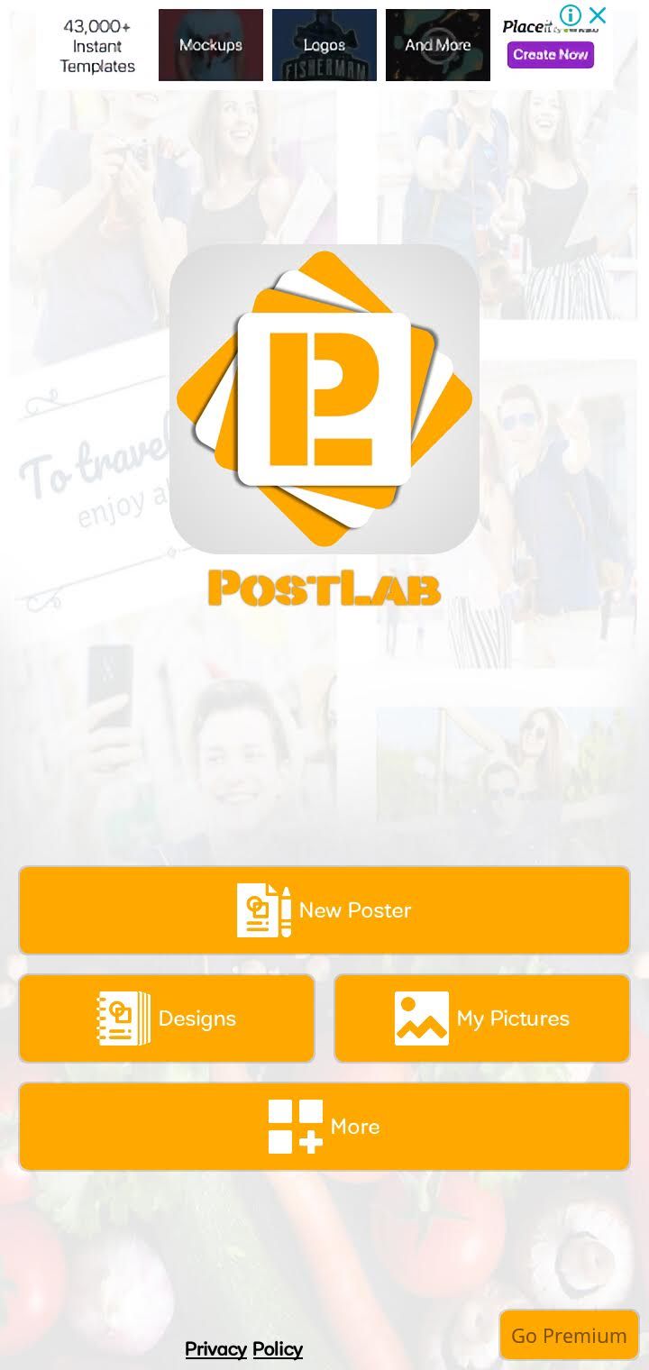Postlab homepage features