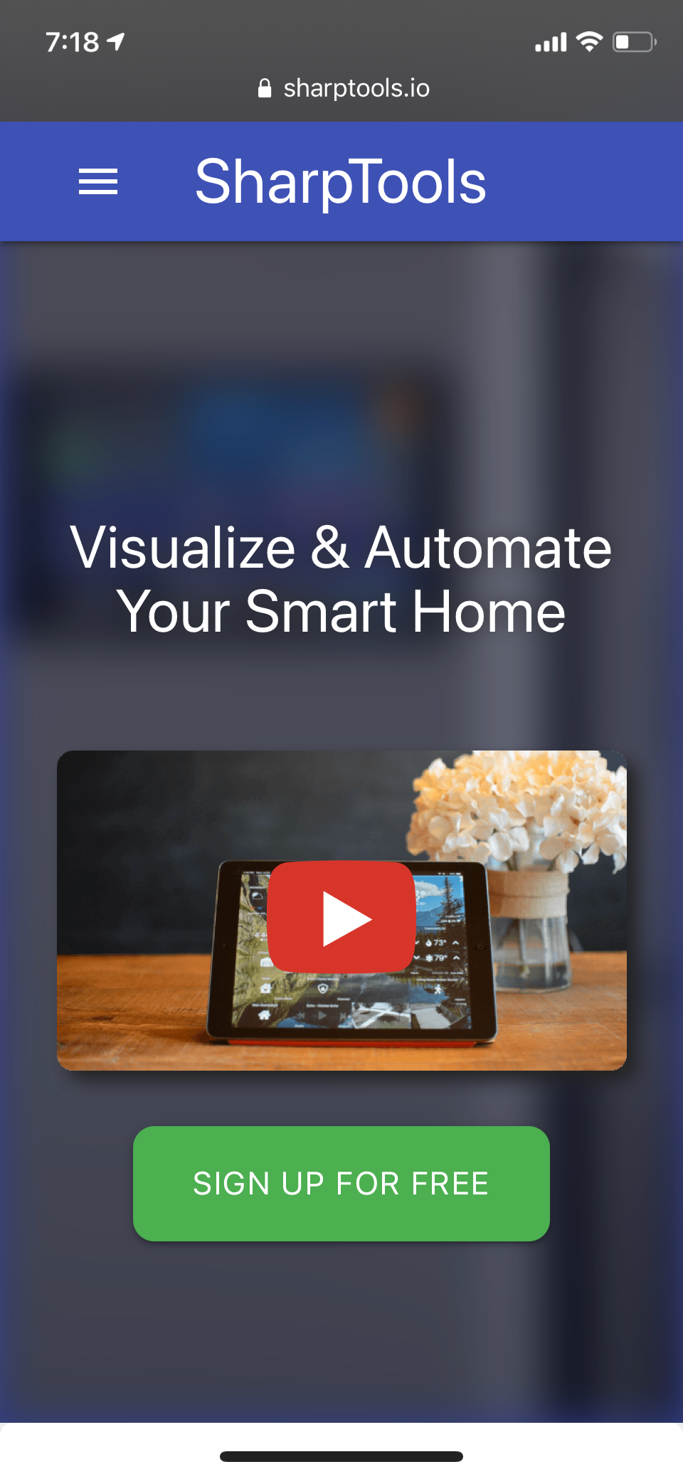 SharpTools Smart Home iOS screenshot