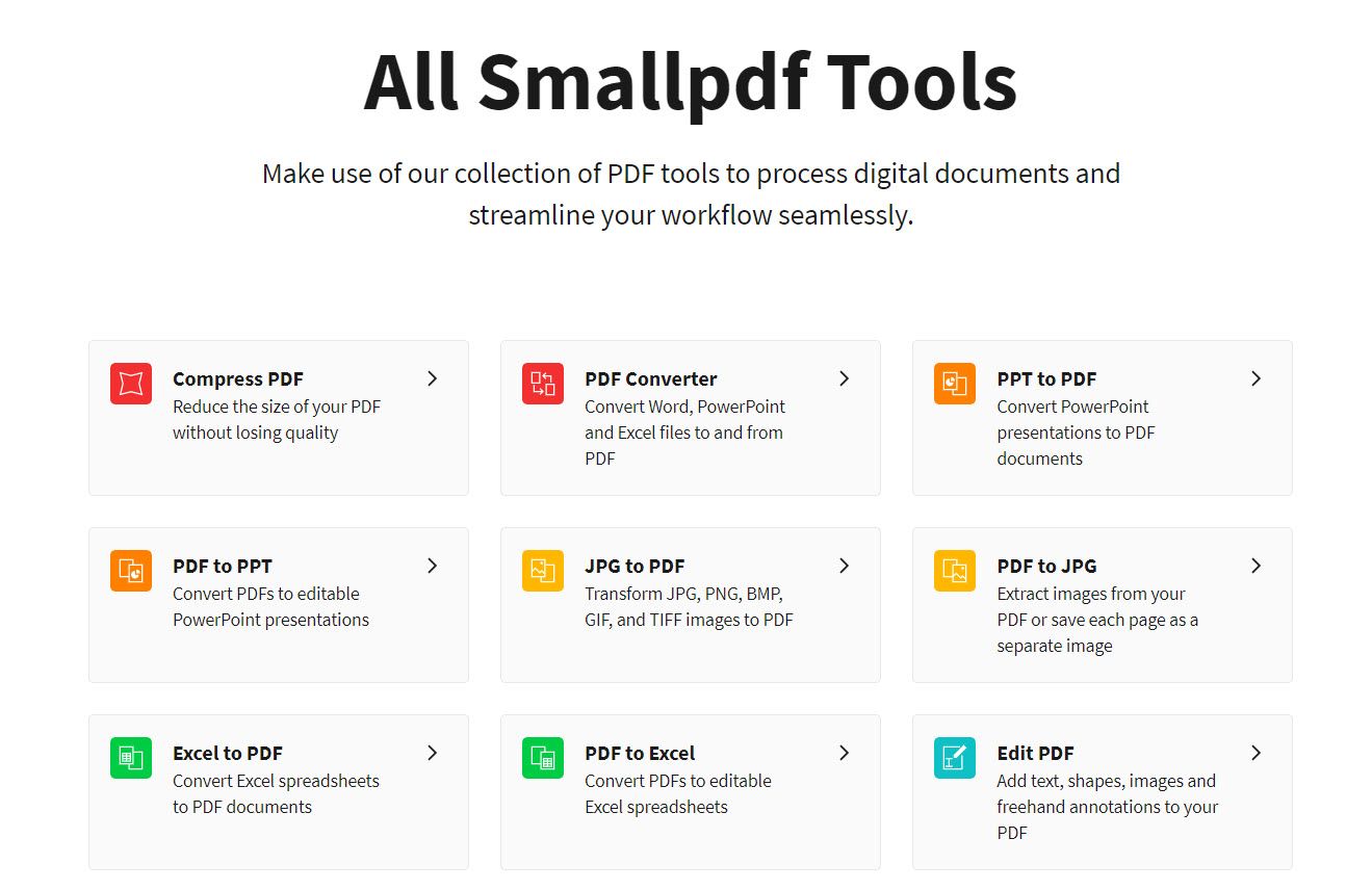 SmallPDF - Come estrarre immagini da un PDF e utilizzarle ovunque