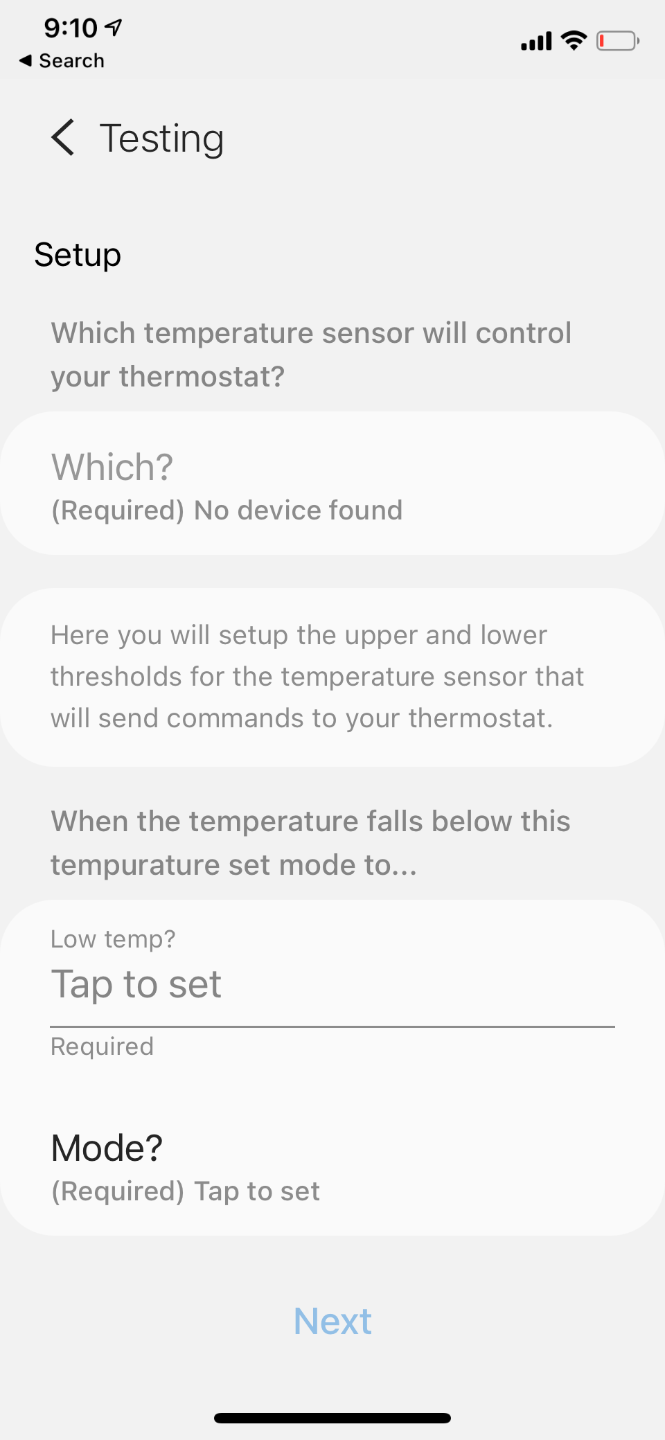 Thermostat Mode Director Threshold