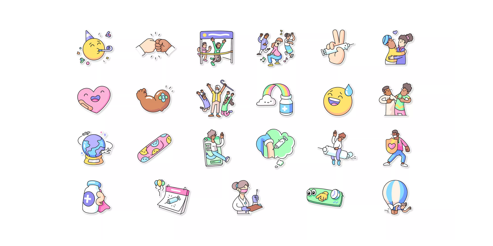 WhatsApp Vaccines for All Sticker Pack