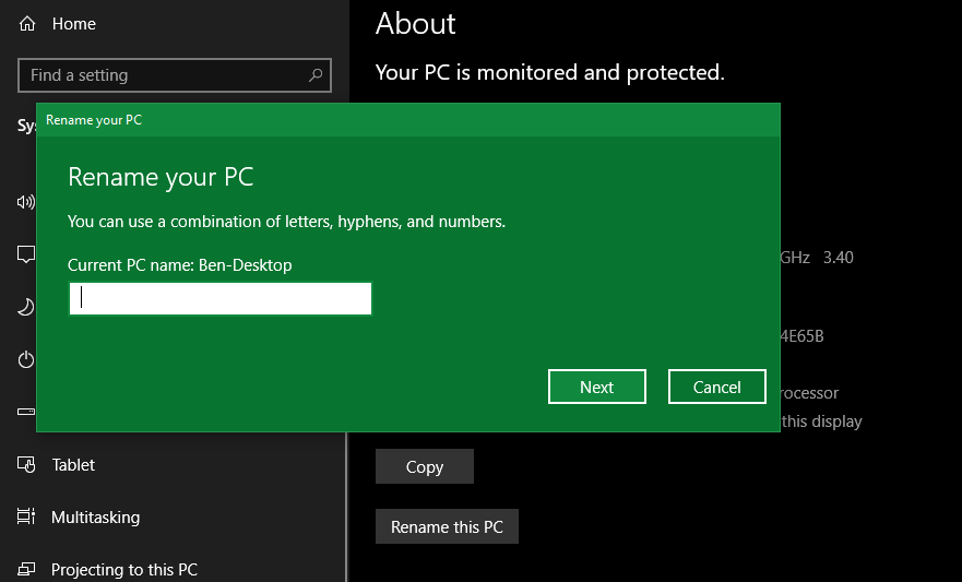Windows 10 Rename PC - Come cambiare il nome del tuo PC in Windows 10