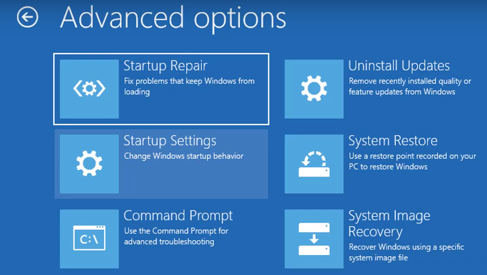 Windows 10 Startup Repair