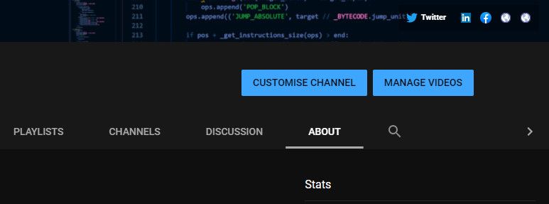 YouTube channel customize channel button