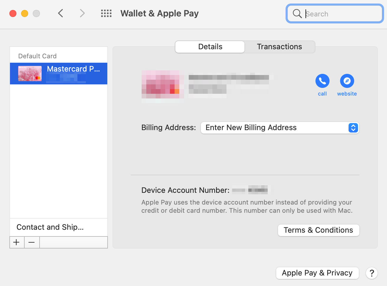 how to add and remove cards from wallet on Mac