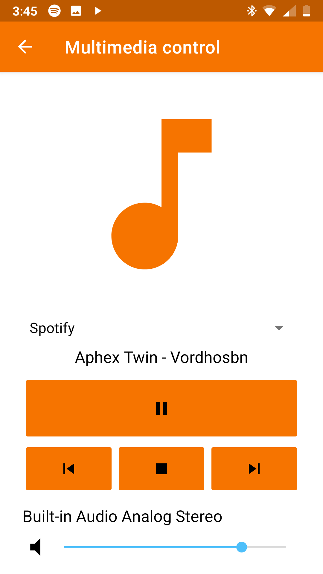 Remote Controlling Spotify with KDE Connect on Android