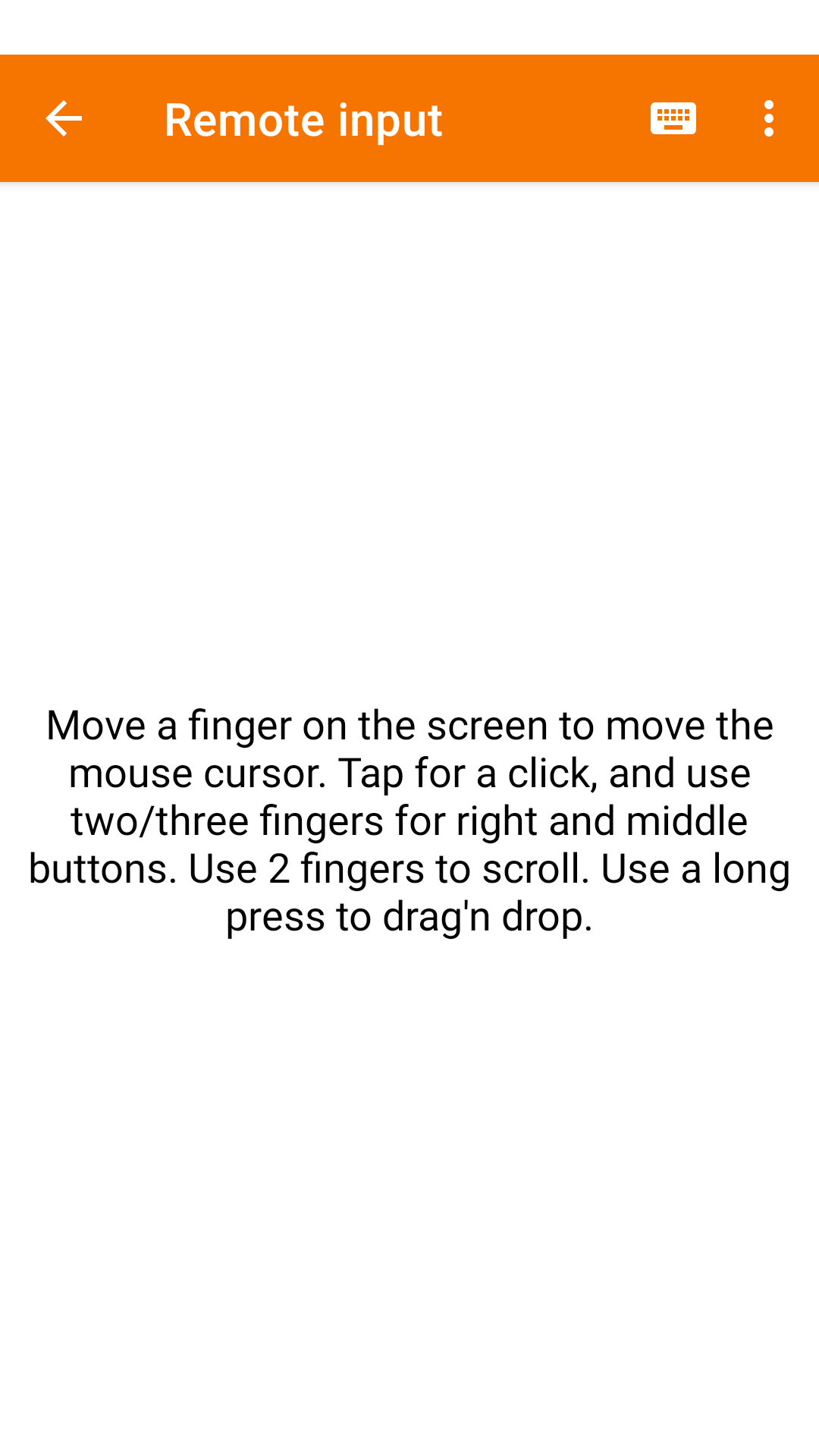 KDE Connect Remote Touchpad Input on Android