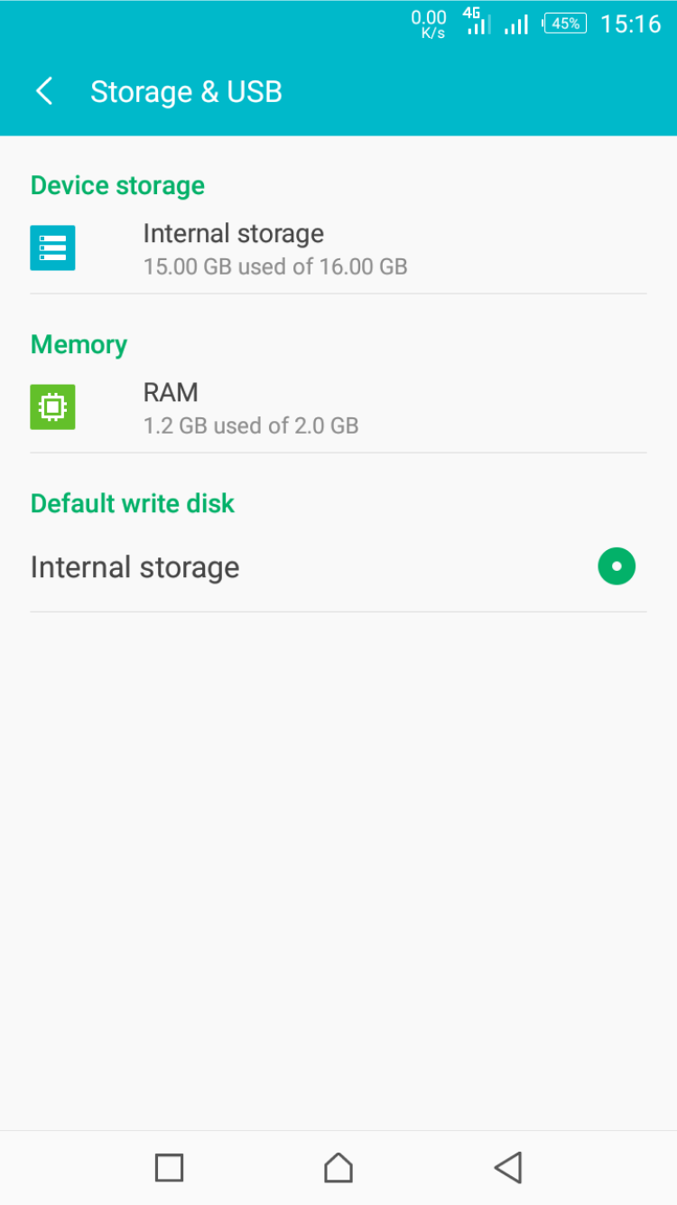 Android internal storage